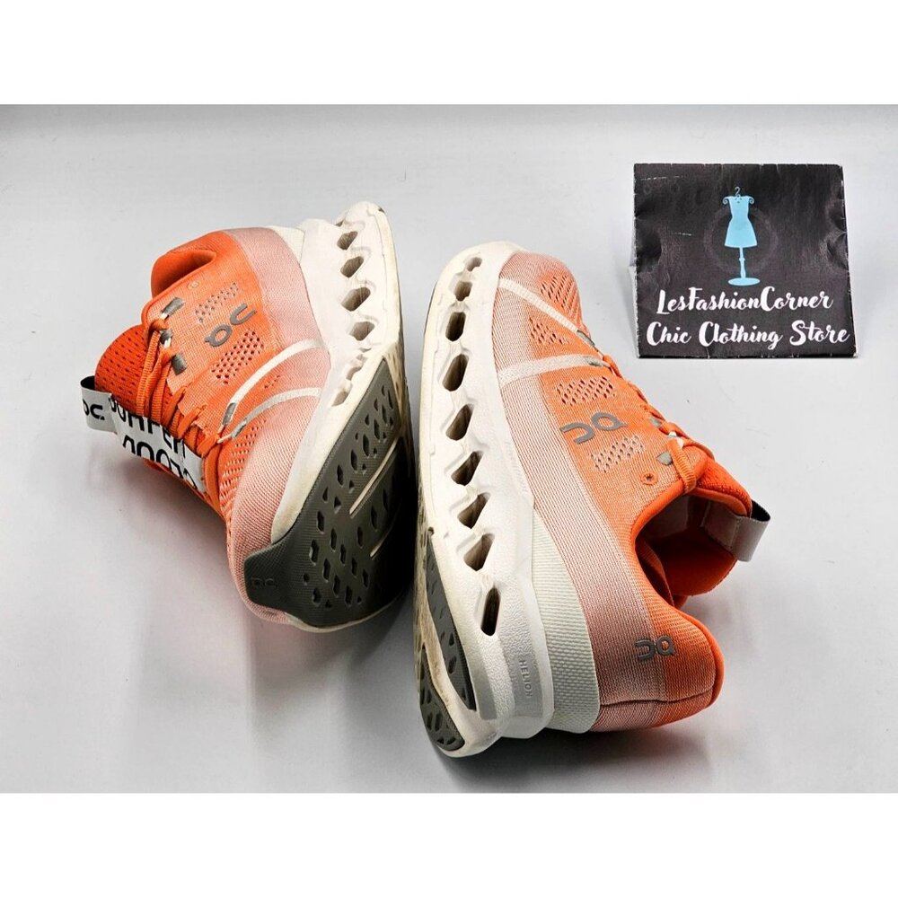 On Cloud Men's Orange Cloudsurfer Lightweight Running Shoes Mesh Upper Sz 8 2903 - Picture 10 of 16